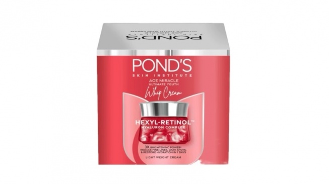 Pond's Age Miracle Hexyl Retinol Whip Krim Ultimate Youth Anti Aging
