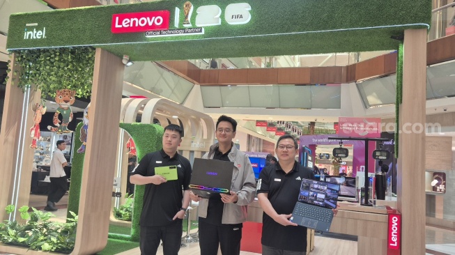 Lenovo x FIFA World Cup 2026 Experience, Jakarta, Kamis (2/7/2026). [Suara.com/Dythia]