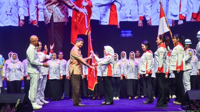 Hadiri Pelantikan Srikandi Jaga Desa, Hashim Djojohadikusumo Tekankan Pentingnya Peran Perempuan