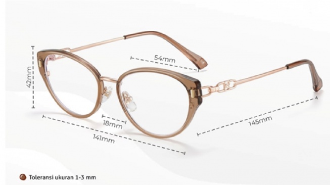 kacamata cat eye untuk wajah apa (shopee)