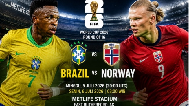 Brasil vs Norwegia: Momentum Vinicius Jr Salip Catatan Gol Erling Haaland
