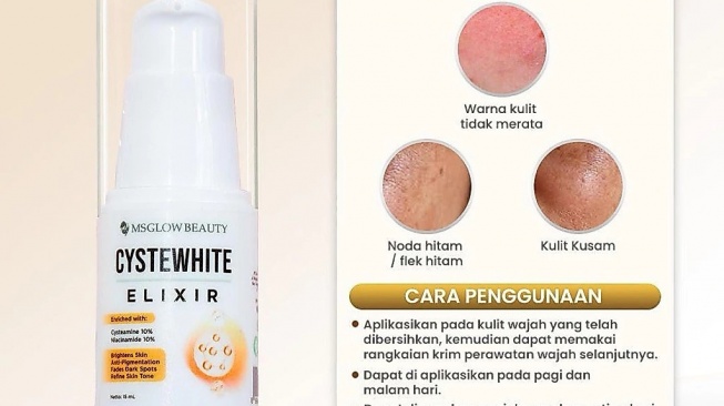 MS Glow Beauty Cystewhite Elixir (Shopee)