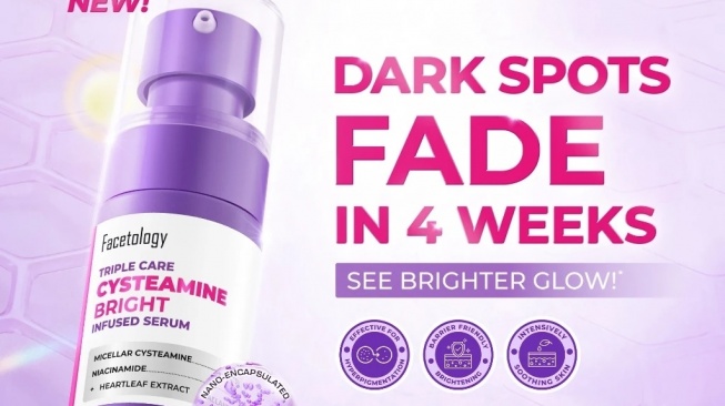 Facetology Triple Care Cysteamine Bright Infused Serum (Shopee)
