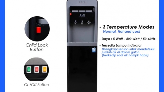 Arashi Dispenser Galon Bawah ABD 05C (Shopee)