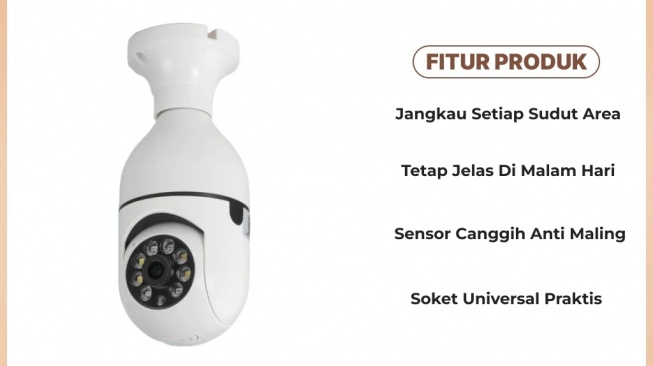 Mibo CCTV Bohlam WiFi E27 2MP (Shopee)
