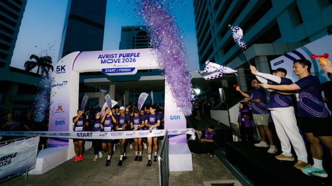 Ungukan Car Free Day, Avrist Purple Move 2026 'Pecah' di Sudirman