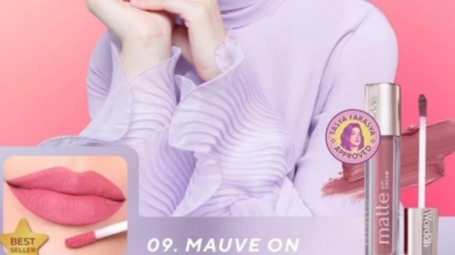 Wardah Exclusive Matte Lip Cream - 09 Mauve On. [Shopee]