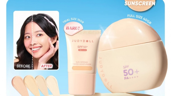 Judydoll Tinted Sunscreen 6 in 1 SPF 50+ PA++++ (Shopee)
