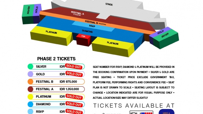 kategori tiket konser Kahitna