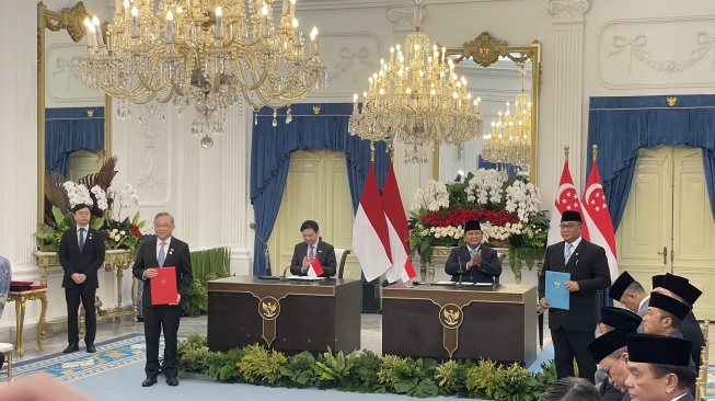 Daftar 26 Kesepakatan Indonesia-Singapura Hasil Pertemuan Prabowo dan Lawrence Wong