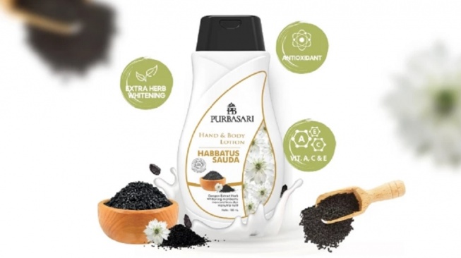 Purbasari Hand & Body Lotion Habbatussauda (Shopee)