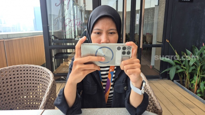REDMAGIC 11S Pro dalam acara Media Hands-on di Jakarta, belum lama ini. [Suara.com/Dythia]