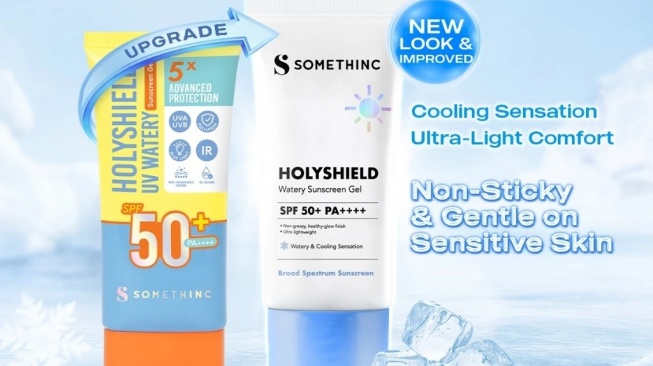 Somethinc Holyshield UV Watery Sunscreen Gel SPF 50+ PA++++ (Shopee)