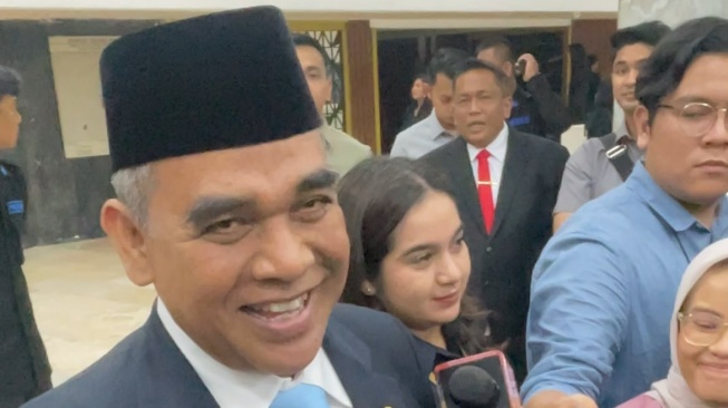 Sekretaris Dewan Pembina Partai Gerindra Ahmad Muzani. [Suara.com/Bagaskara]