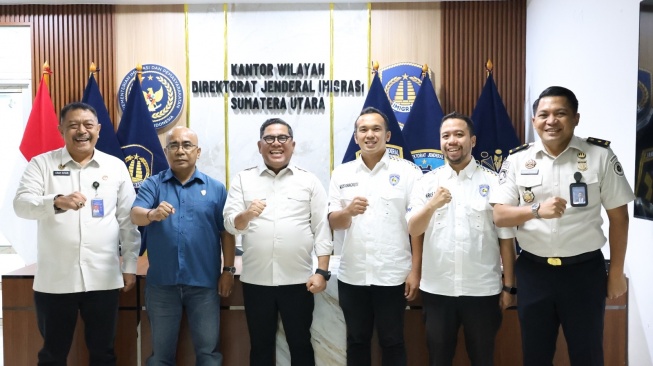 Dukung Gelaran Internasional, Kanwil Imigrasi Sumut Terima Audiensi Ikatan Motor Indonesia