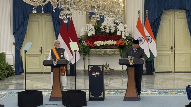 Susul Jawaharlal Nehru, PM India Narendra Modi Terima Bintang RI Adipurna dari Prabowo