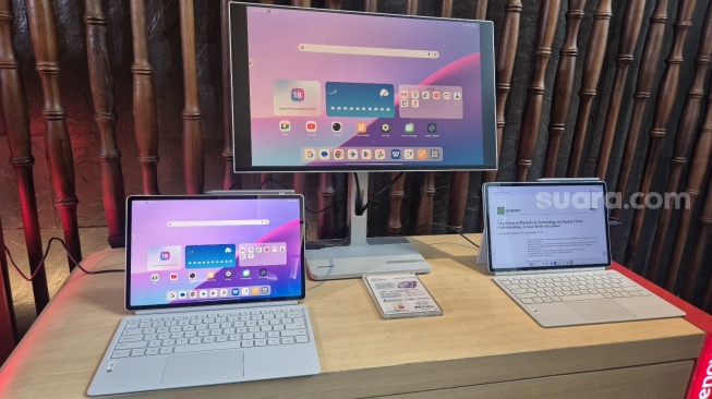 Lenovo Idea Tab Pro Gen 2 dalam Media Hands-on di Jakarta, Selasa (7/7/2026). [Suara.com/Dythia] 