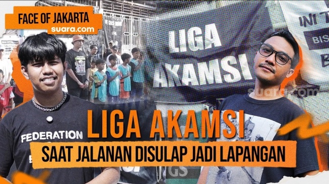Liga Akamsi, Saat Jalanan Disulap Jadi Lapangan di Tengah Sesaknya Jakarta