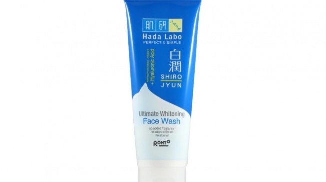 Hada Labo Shirojyun Ultimate Whitening Face Wash (Shopee)