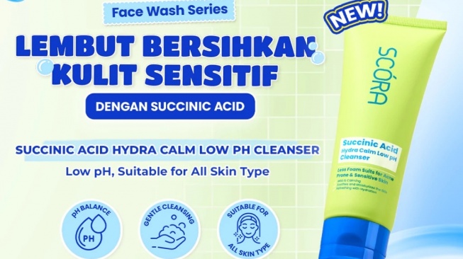 Scora Succinic Acid Hydra Calm Low pH Cleanser (Shopee)