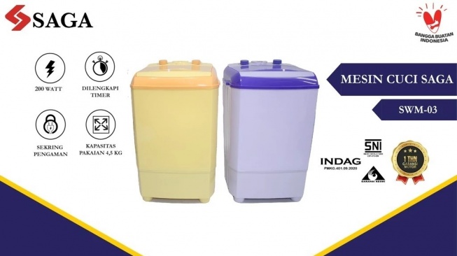 SAGA Mesin Cuci Mini SWM-03M (Shopee)