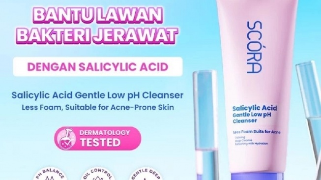 Scora Salicylic Acid Gentle Low pH Cleanser (Shopee)