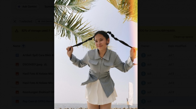Hasil foto dengan fitur AI, Pop Cam. [Oppo]