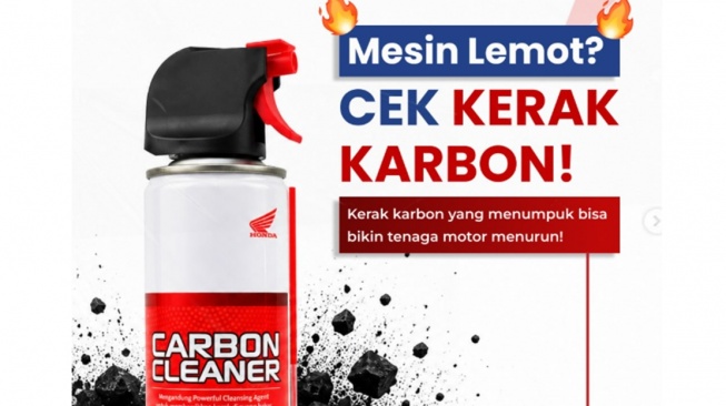 Contoh Carbon Cleaner pada motor (Instagram)