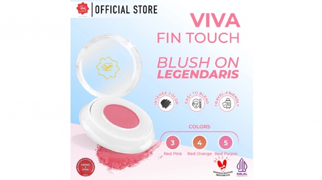 blush on viva fin touch (shopee)