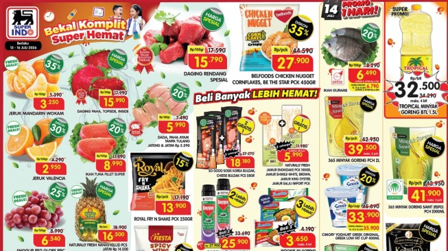 Promo Superindo Terbaru Periode 1316 Juli 2026: Minyak, Ikan hingga Daging Banting Harga