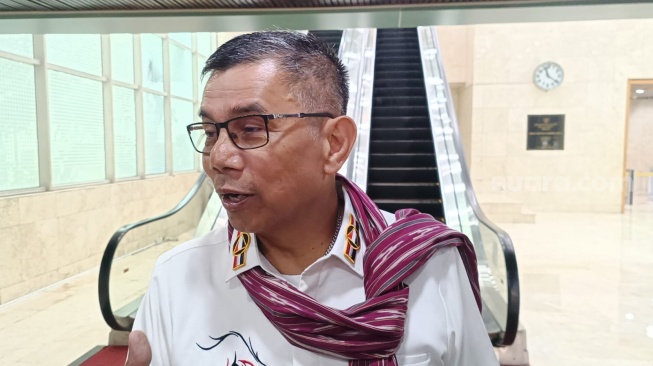 Anggota Komisi III DPR RI dari Fraksi Partai Demokrat, Hinca Panjaitan. (Suara.com/Bagaskara)