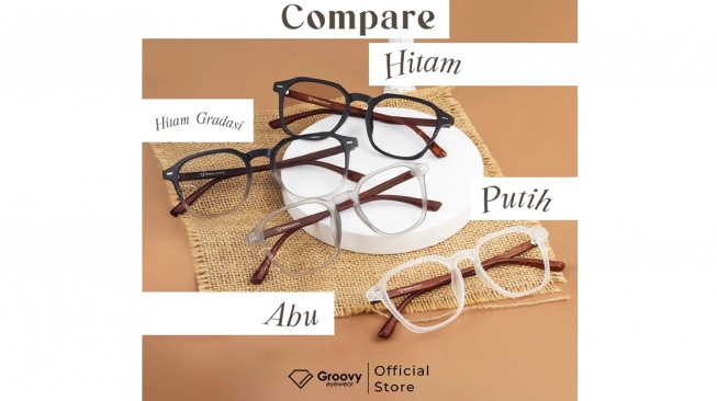 Groovy Eyewear Frame Kacamata Photocromic (SHopee)