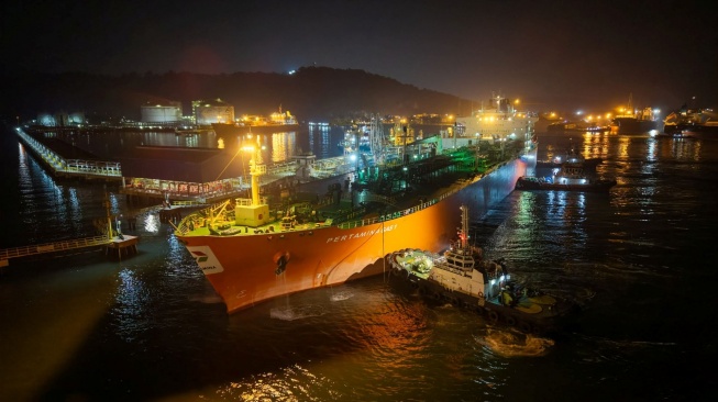 Kapal tanker Pertamina Gas 1 (PG1) membawa sekitar 45,9 ribu metrik ton LPG dari Freeport, Texas, Amerika Serikat. [DOK. PT Pertamina Patra Niaga]