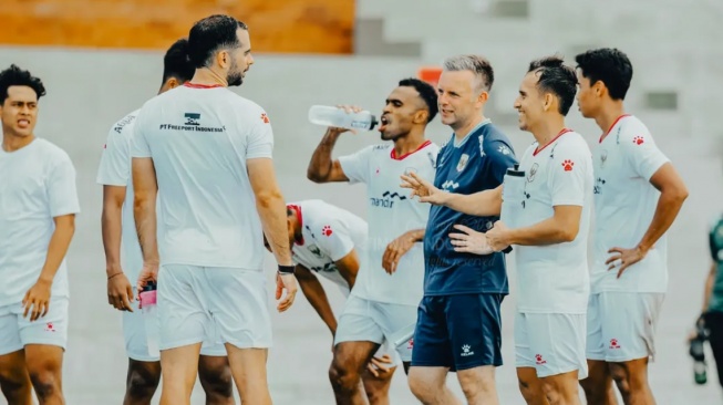 Para pemain Timnas Indonesia saat menjalani pemusatan latihan di Bali jelang Piala AFF 2026. [Dok. KitaGaruda]
