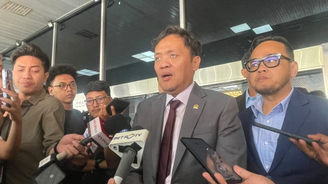 Ketua Komisi III DPR RI, Habiburokhman. (Suara.com/Bagas)