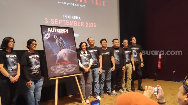Konferensi pers film AUTOPSY: Dead Body Can Talk di Metropole, Jakarta Pusat pada Selasa, 14 Juli 2026. [Suara.com/Rena Pangesti]