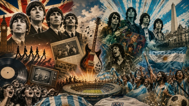 The Beatles Warnai Rivalitas Argentina vs Inggris: Dominasi Tangga Lagu hingga Skandal Band Palsu