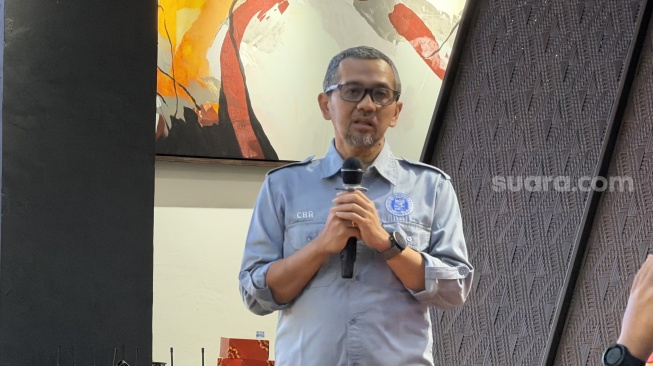 Peneliti ITB C.B Rasrendra saat acara diskusi yang digelar di Kantor BPDP Kemenkeu, Jakarta, Rabu (16/7/2026). [Suara.com/Dicky Prastya]