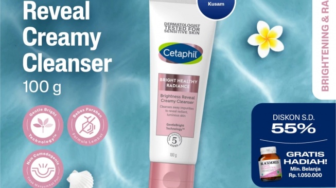Cetaphil Bright Healthy Radiance Reveal Creamy Cleanser (Shopee)