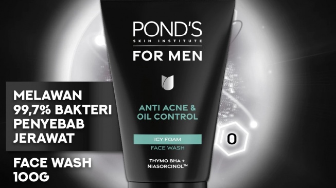Pond's Men Anti Acne & Oil Control Icy Foam (Shopee)