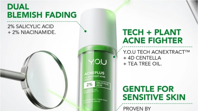 YOU AcnePlus 2% BHA Fight Acne Serum