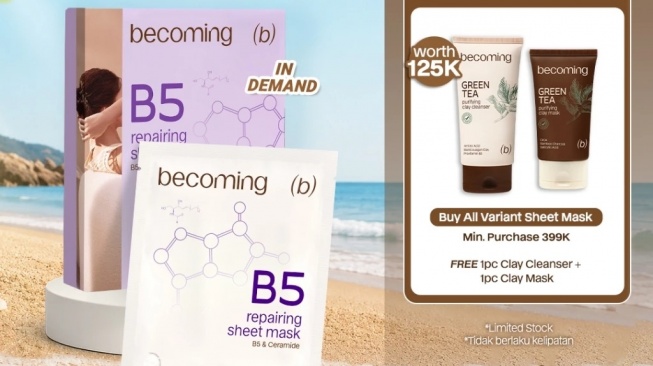 Becoming B5 Repairing Sheet Mask (Shopee)