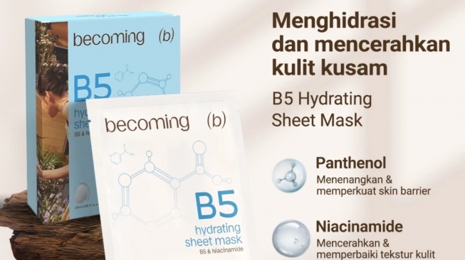 Becoming B5 Hydrating Sheet Mask (Shopee)