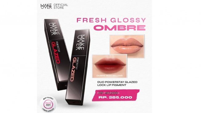 make over ombre lips lipstik (shopee)