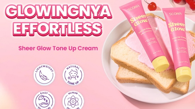 SCORA Sheer Glow Tone Up Cream (Shopee)