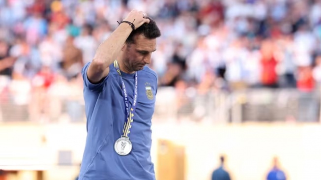 Lionel Scaloni mengakui Spanyol tampil lebih baik dan pantas menjadi juara Piala Dunia 2026. Argentina kalah 0-1 setelah bermain dengan 10 pemain. [Dok. FIFA]
