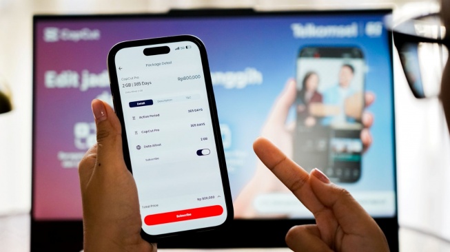 Paket Bundling Telkomsel dan CapCut. [Telkomsel]