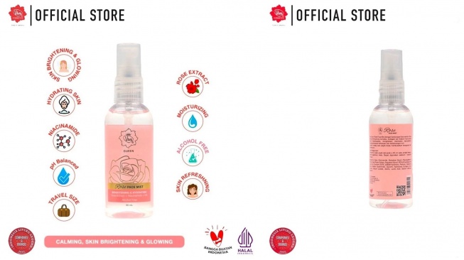 Viva Queen Rose Face Mist. (Shopee)