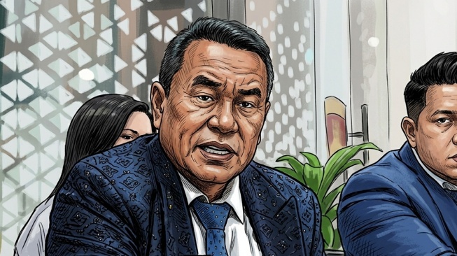 Ilustrasi kontroversi Hotman Paris jadi kuasa hukum Febrie Adriansyah. [Suara.com/Syahda]