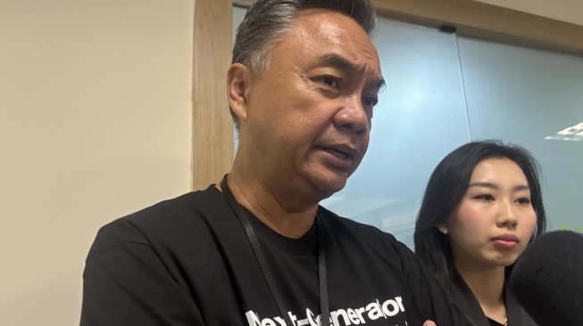 Ketua sekaligus pendiri Foreign Policy Community of Indonesia (FPCI), Dino Patti Djalal, menilai demokrasi Indonesia saat ini masih berfungsi dengan baik. [Suara.com/Faqih]
